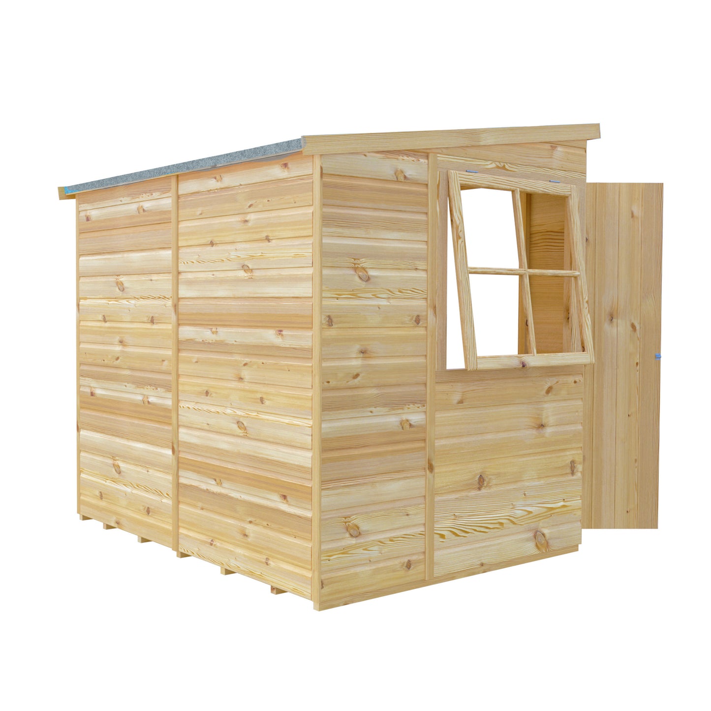 Pent 7 x 5 Double Door Shiplap Shed