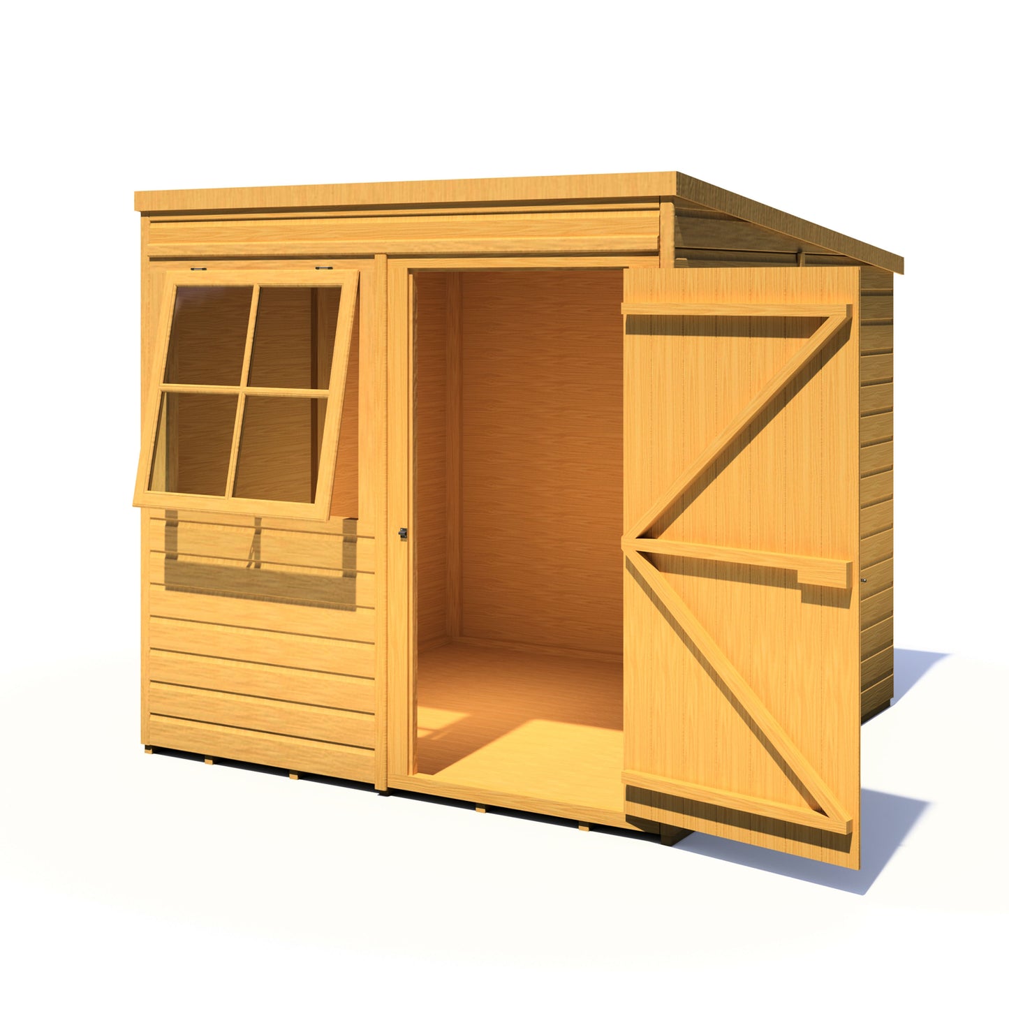 Pent 7 x 7 Shiplap Shed