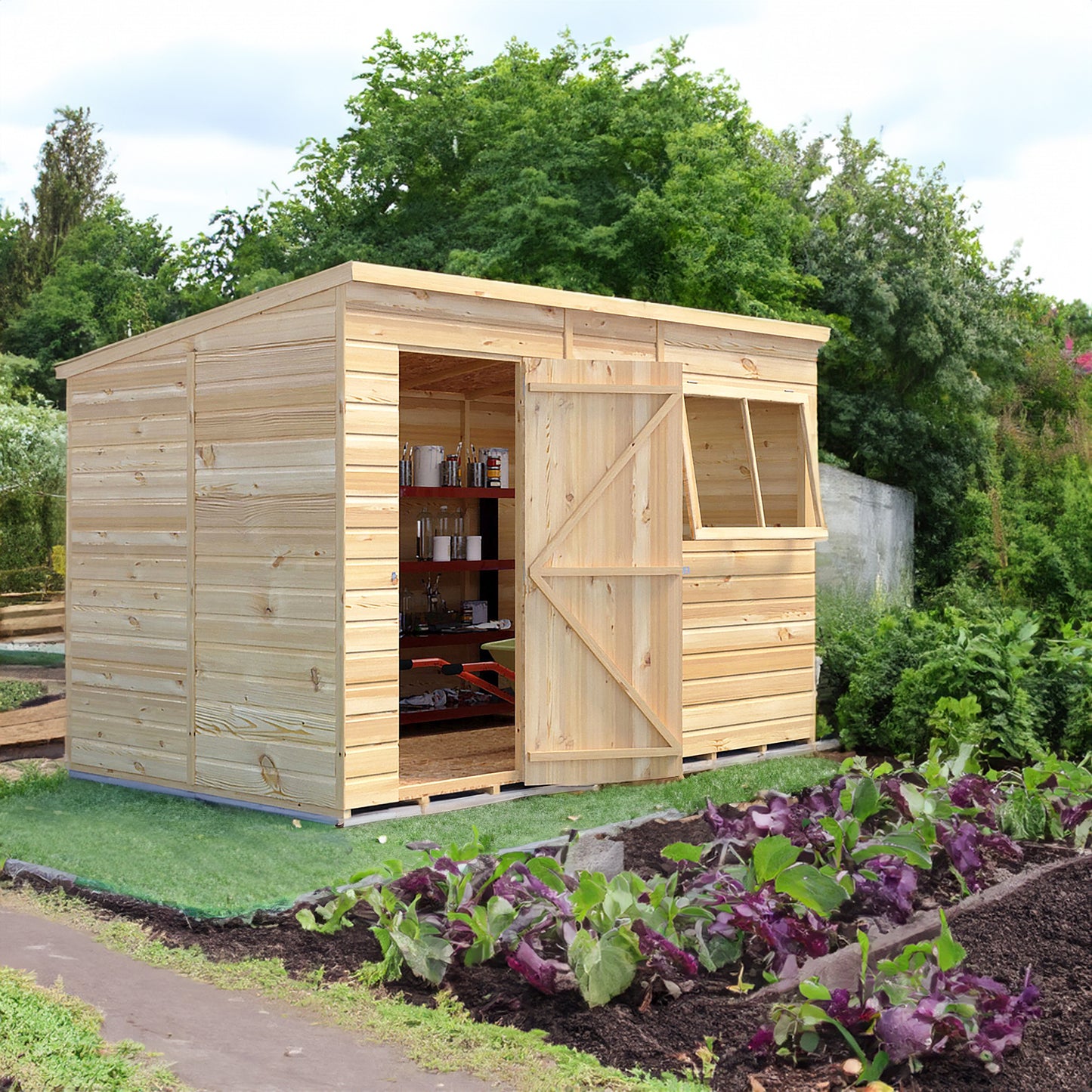 Pent 10 x 6 Shiplap Shed