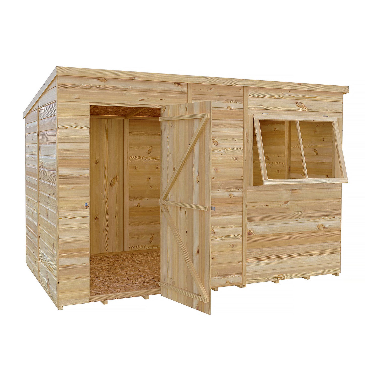 Pent 10 x 6 Shiplap Shed