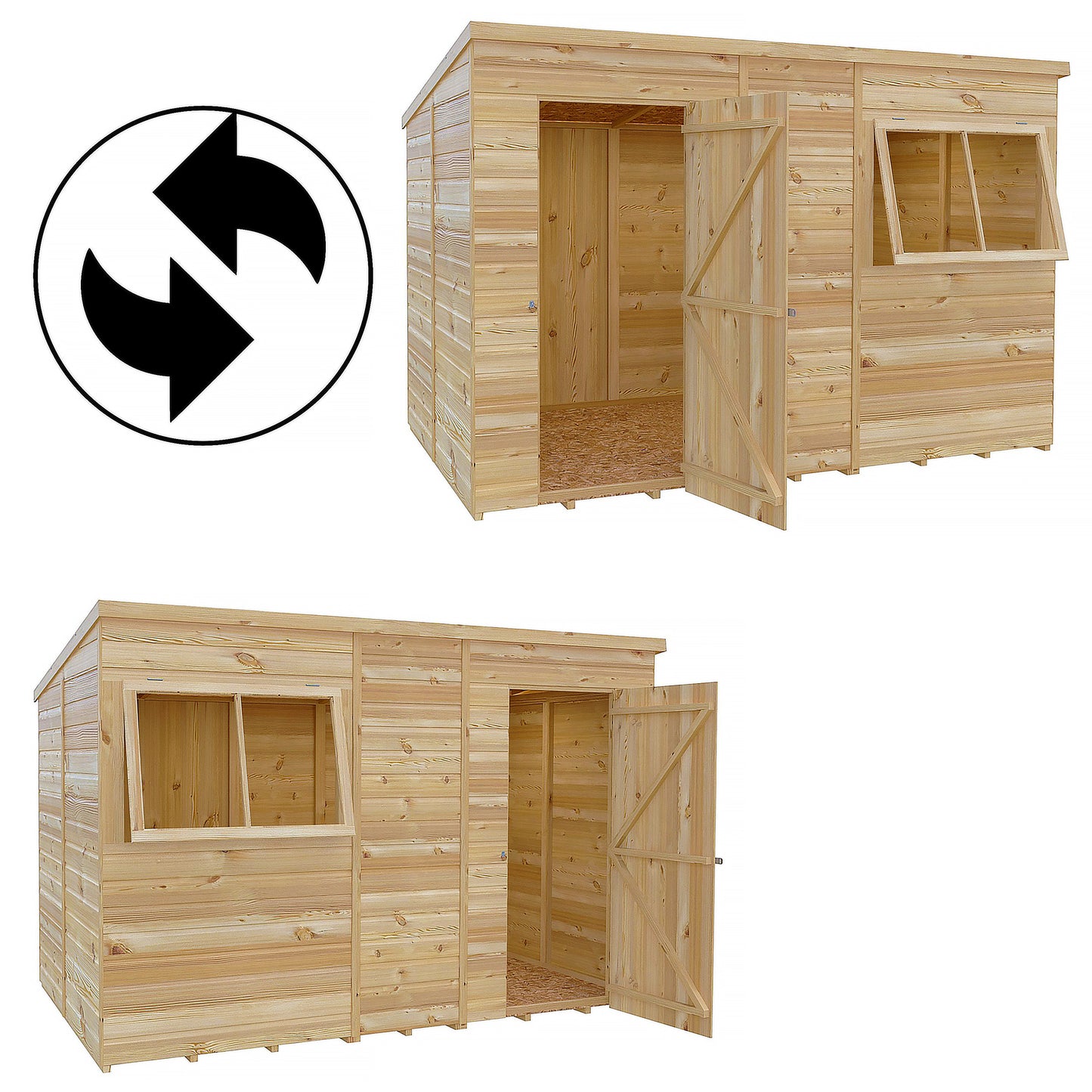 Pent 10 x 6 Shiplap Shed