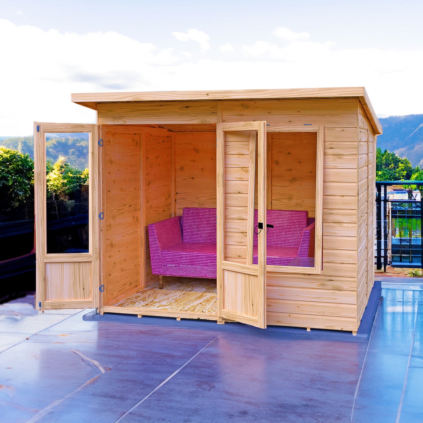Peony 8x6 Pent Summerhouse