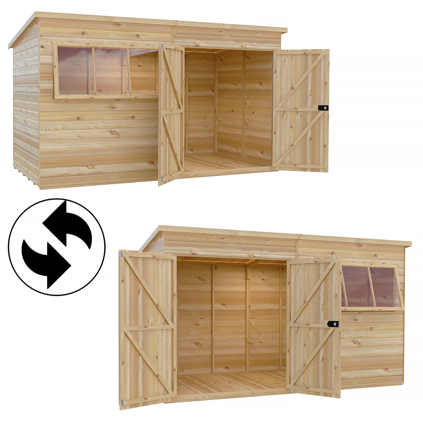 Ranger 12 x 8 Pent Shiplap Shed