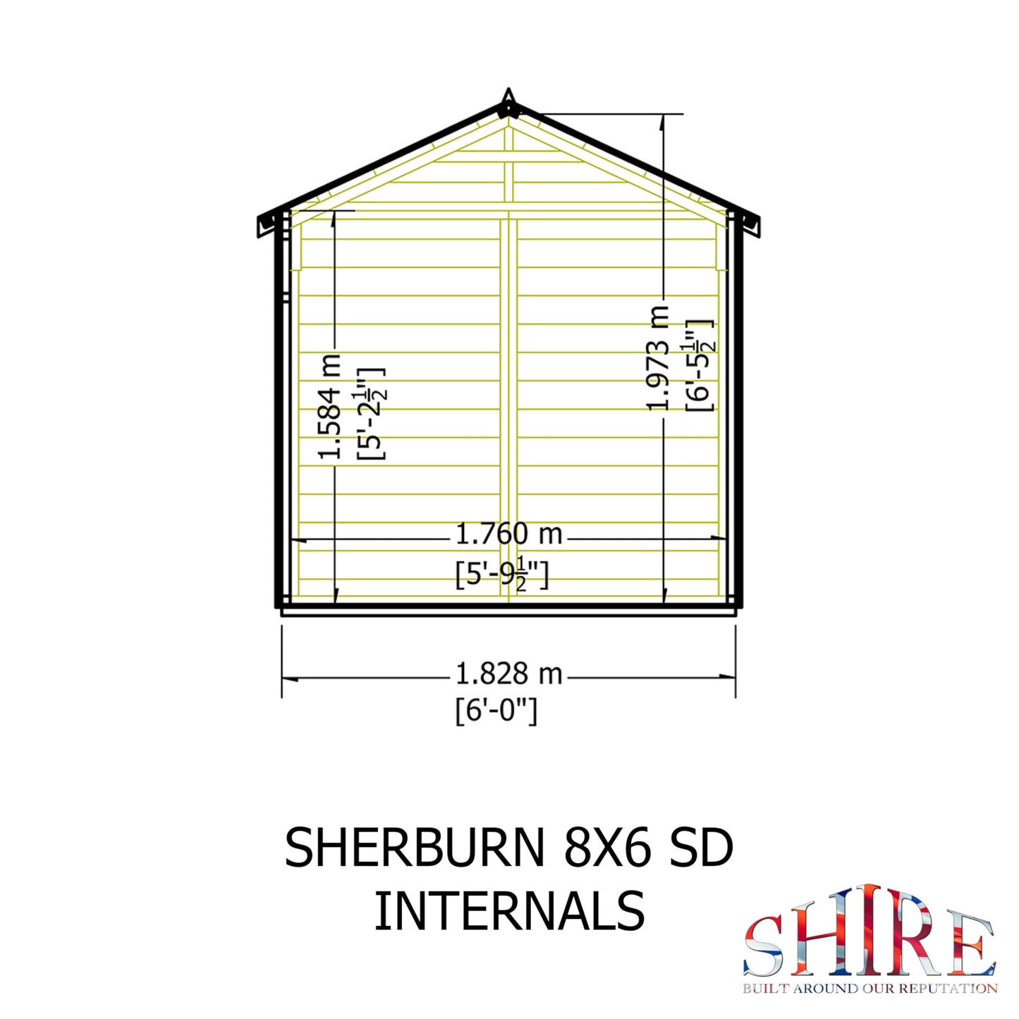 Sherburn 8 x 6 Shiplap Shed