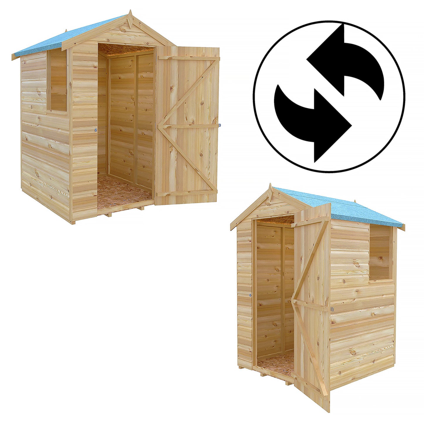 Shetland 4 x 4 Shiplap Apex Shed