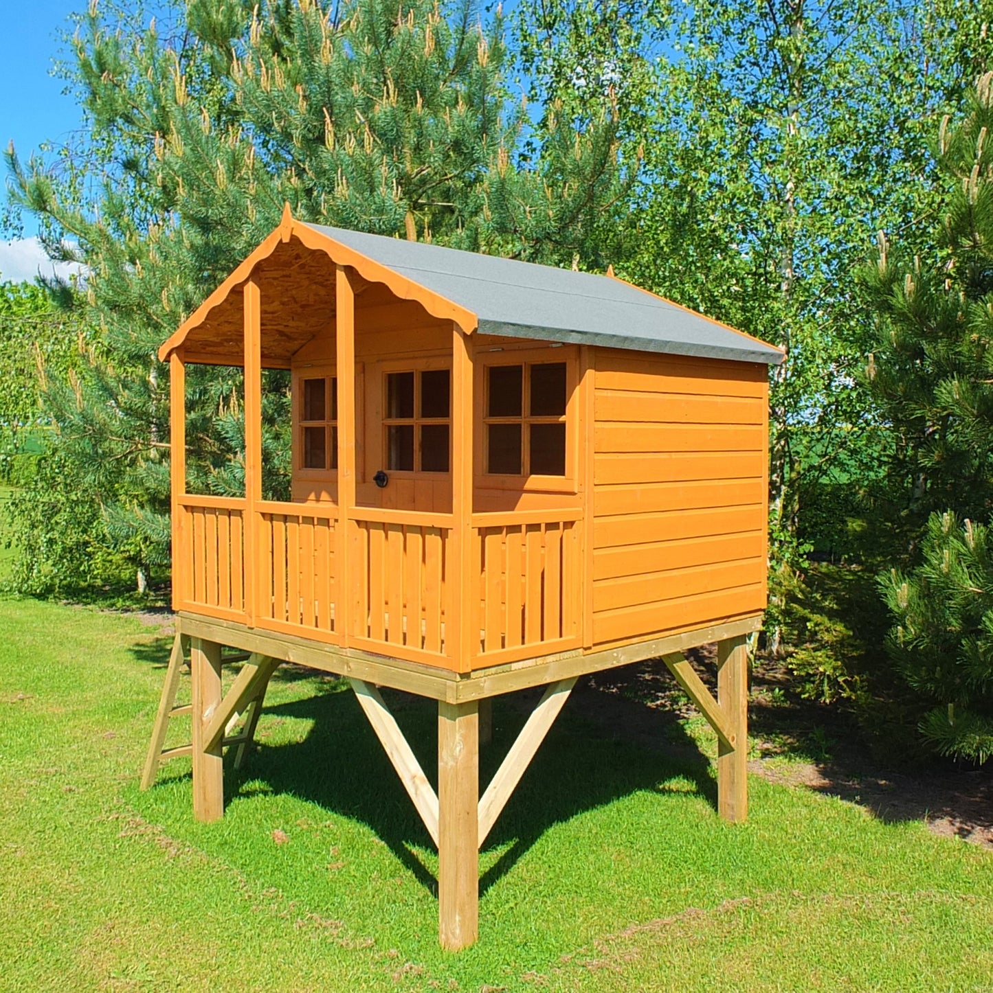 Stork Playhouse with platform