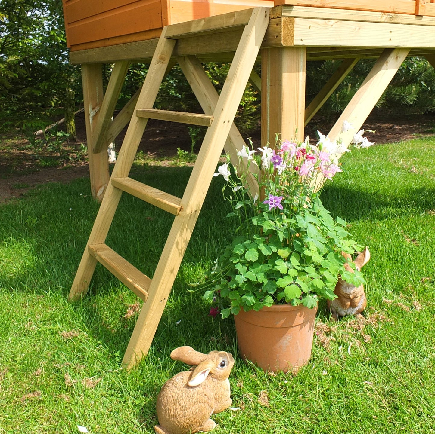 Stork Playhouse with platform