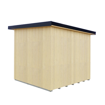 Fortis 8x8ft Style A Left Hand Hung Door, Door in High  Side, Window in High Side