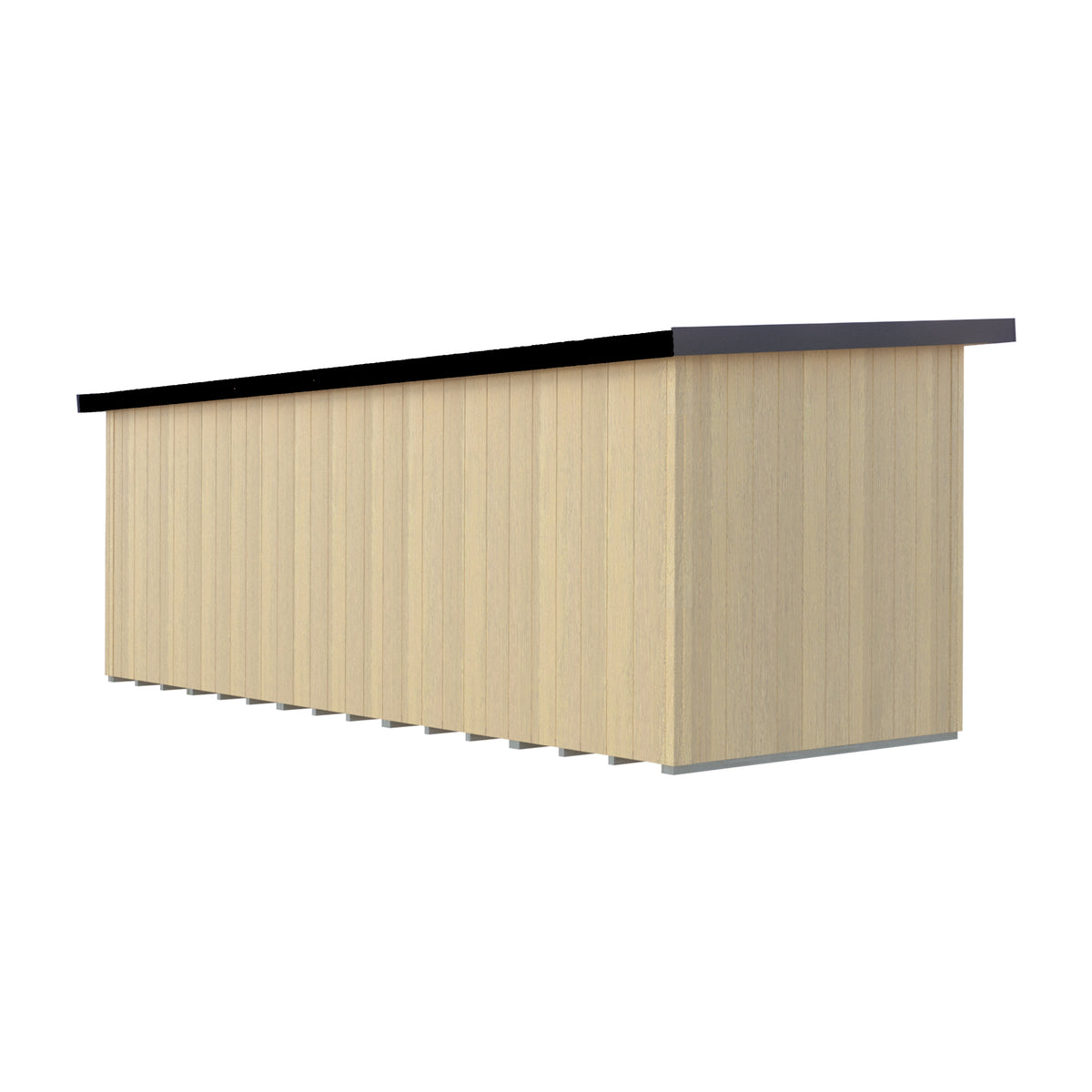 Fortis 20x8ft Style C Left Hand Hung Door, Door in High  Side, Window in High Side