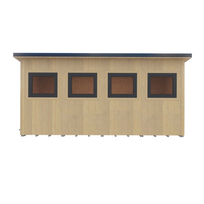 Fortis 16x8ft Style A Left Hand Hung Door, Door in High  Side, Window in High Side