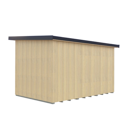 Fortis 12x8ft Style A Left Hand Hung Door, Door in High  Side, Window in High Side