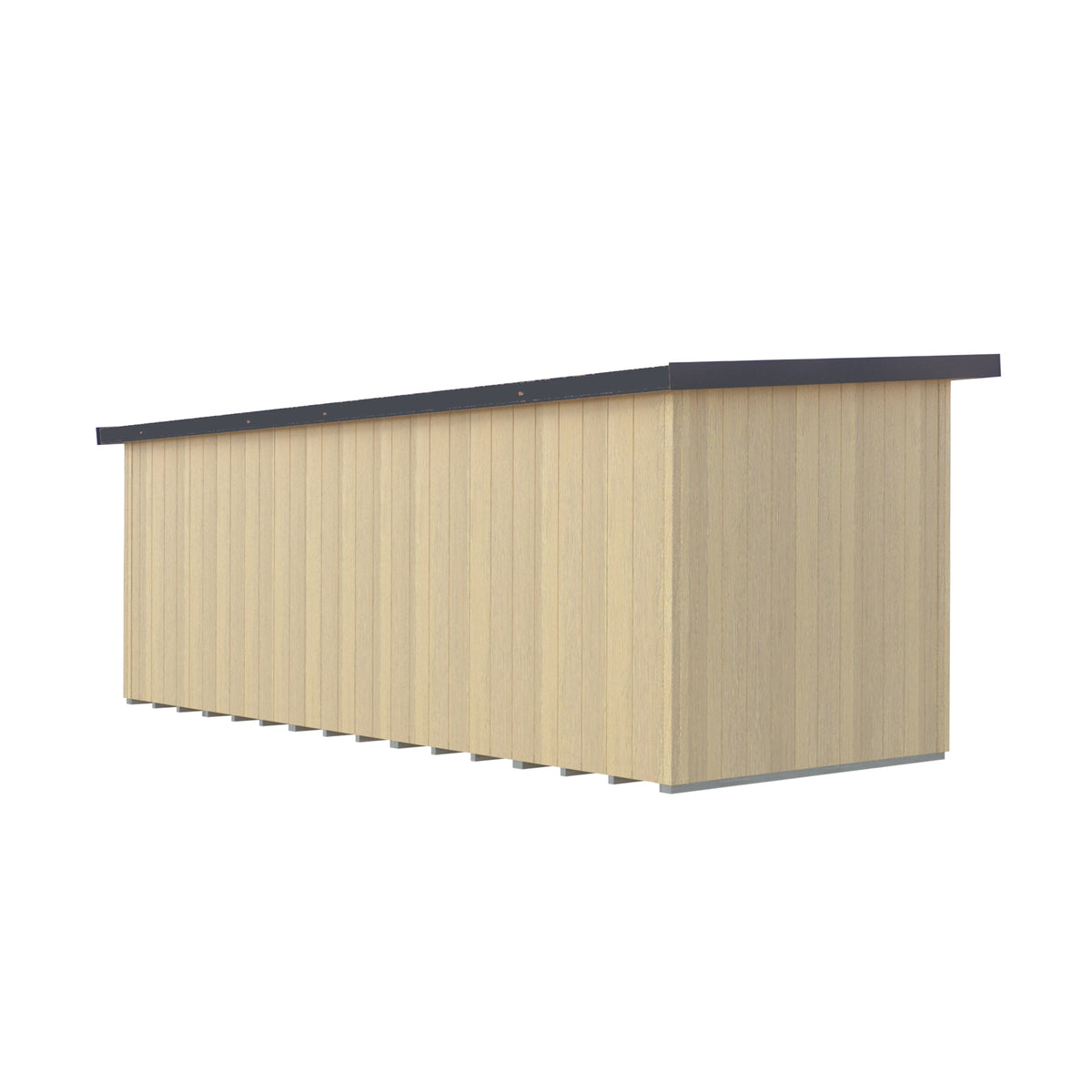 Fortis 20x8ft Style B Left Hand Hung Door, Door in High  Side, Window in High Side