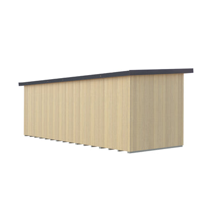 Fortis 20x8ft Style B Left Hand Hung Door, Door in High  Side, Window in High Side