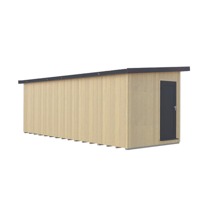 Fortis 20x8ft Style A Left Hand Hung Door, Door in High  Side, Window in High Side