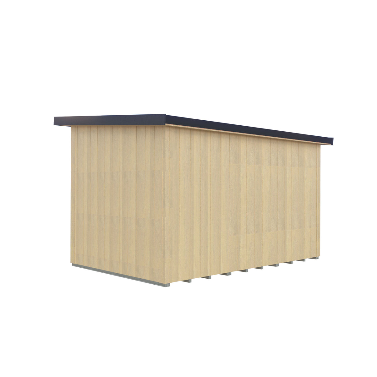 Fortis 12x8ft Style E Left Hand Hung Door, Door in High  Side, Window in High Side