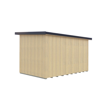 Fortis 12x8ft Style E Left Hand Hung Door, Door in High  Side, Window in High Side