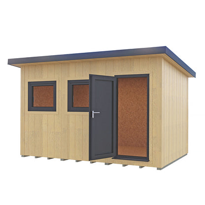 Fortis 12x8ft Style C Left Hand Hung Door, Door in High  Side, Window in High Side