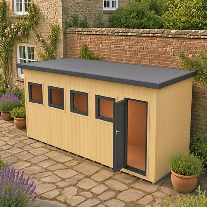 Fortis 20x8ft Style C Left Hand Hung Door, Door in High  Side, Window in High Side