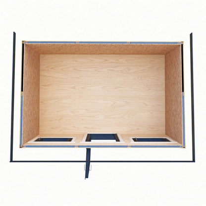 Fortis 12x8ft Style E Left Hand Hung Door, Door in High  Side, Window in High Side