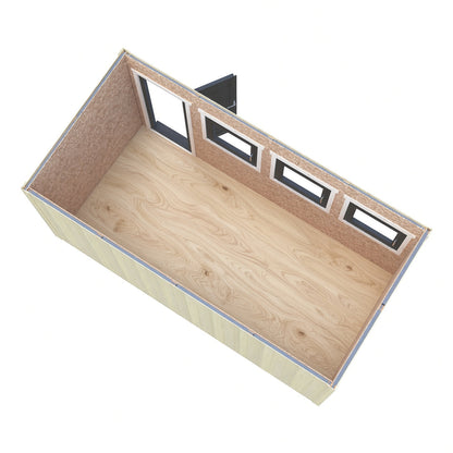Fortis 16x8ft Style C Left Hand Hung Door, Door in High  Side, Window in High Side