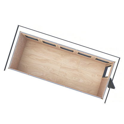 Fortis 20x8ft Style A Left Hand Hung Door, Door in High  Side, Window in High Side