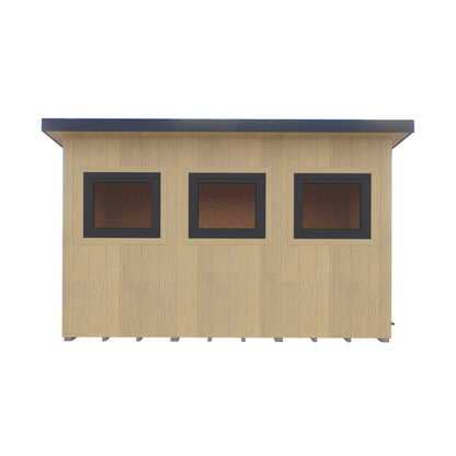 Fortis 12x8ft Style B Left Hand Hung Door, Door in High  Side, Window in High Side