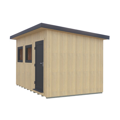 Fortis 12x8ft Style C Left Hand Hung Door, Door in High  Side, Window in High Side