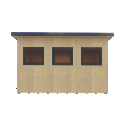 Fortis 12x8ft Style A Left Hand Hung Door, Door in High  Side, Window in High Side