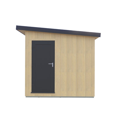 Fortis 12x8ft Style B Left Hand Hung Door, Door in High  Side, Window in High Side