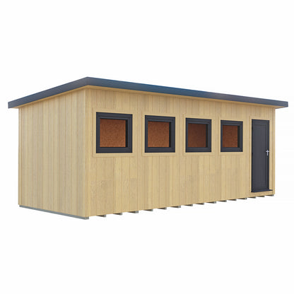 Fortis 20x8ft Style C Left Hand Hung Door, Door in High  Side, Window in High Side