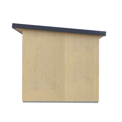 Fortis 8x8ft Style D Left Hand Hung Door, Door in High  Side, Window in High Side