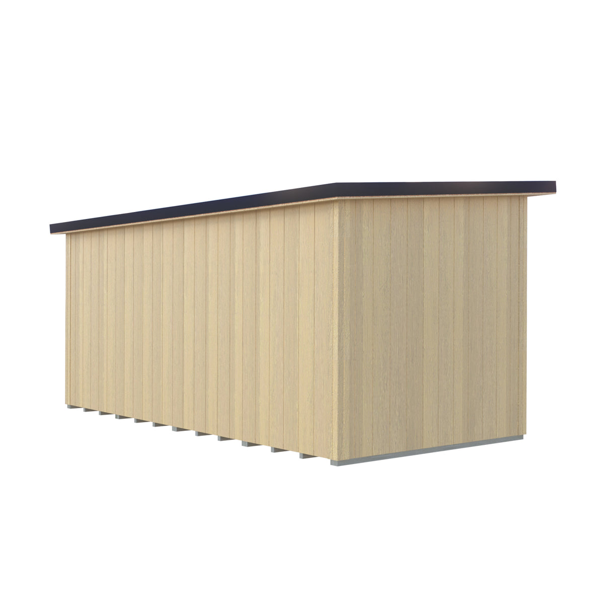 Fortis 16x8ft Style C Left Hand Hung Door, Door in High  Side, Window in High Side