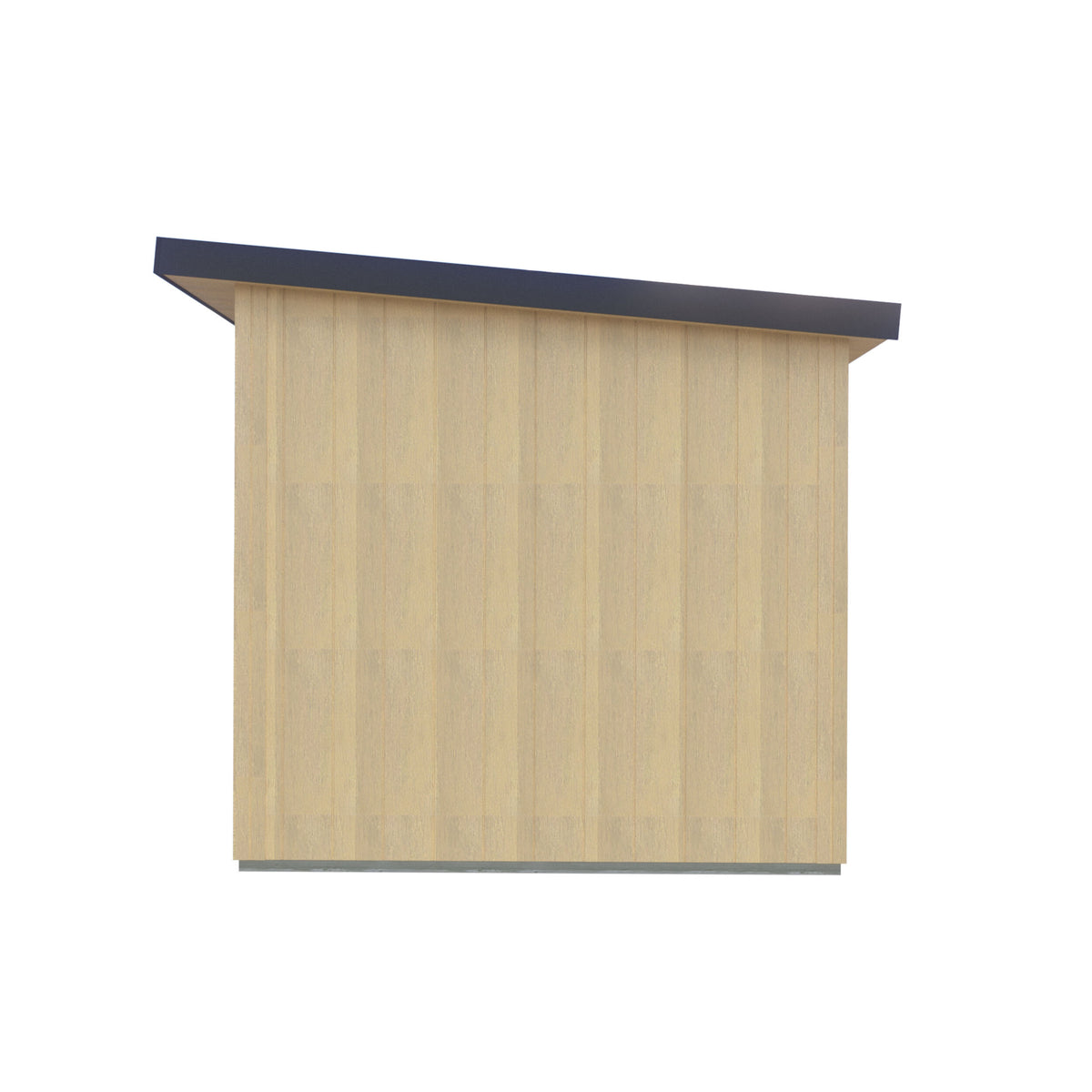 Fortis 12x8ft Style D Left Hand Hung Door, Door in High  Side, Window in High Side