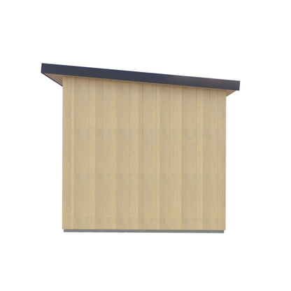 Fortis 12x8ft Style D Left Hand Hung Door, Door in High  Side, Window in High Side