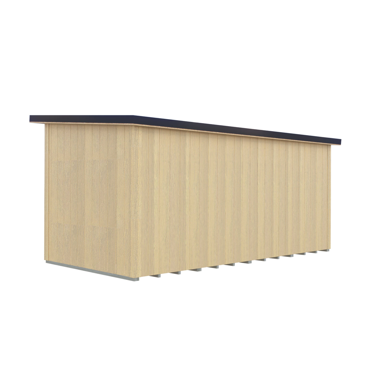 Fortis 16x8ft Style E Left Hand Hung Door, Door in High  Side, Window in High Side