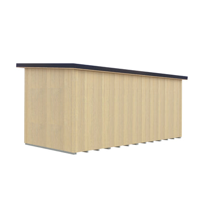 Fortis 16x8ft Style E Left Hand Hung Door, Door in High  Side, Window in High Side
