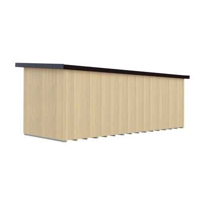 Fortis 20x8ft Style E Left Hand Hung Door, Door in High  Side, Window in High Side