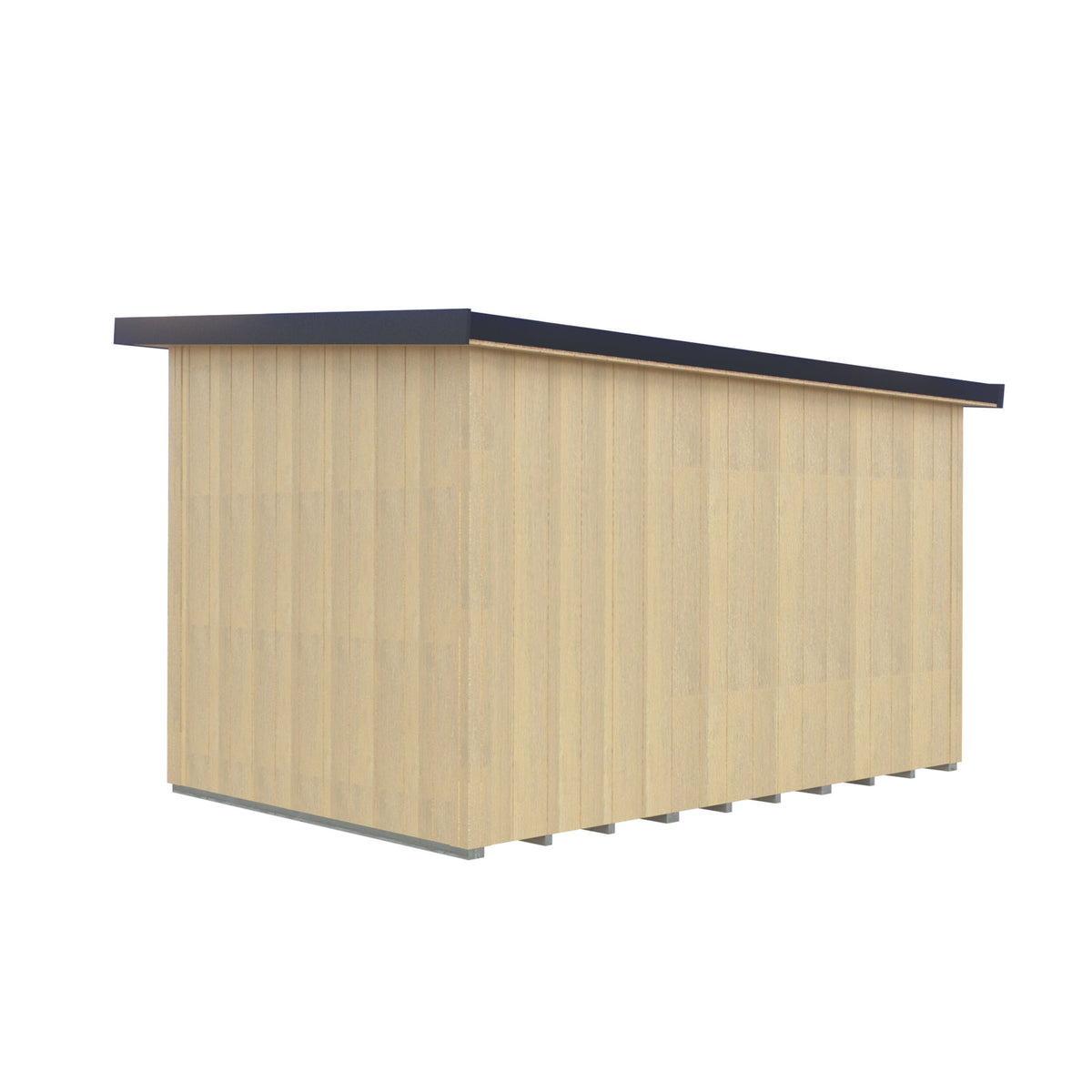 Fortis 12x8ft Style C Left Hand Hung Door, Door in High  Side, Window in High Side