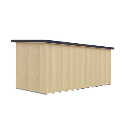 Fortis 16x8ft Style A Left Hand Hung Door, Door in High  Side, Window in High Side