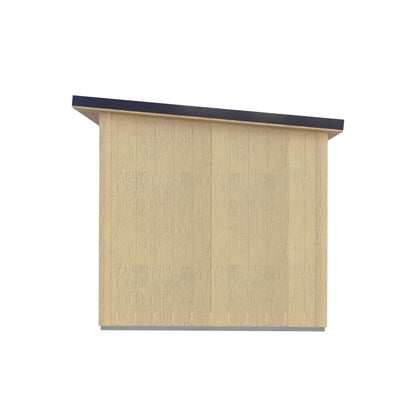 Fortis 16x8ft Style D Left Hand Hung Door, Door in High  Side, Window in High Side