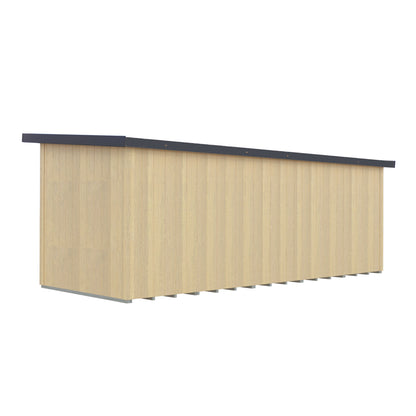 Fortis 20x8ft Style A Left Hand Hung Door, Door in High  Side, Window in High Side