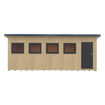 Fortis 20x8ft Style C Left Hand Hung Door, Door in High  Side, Window in High Side