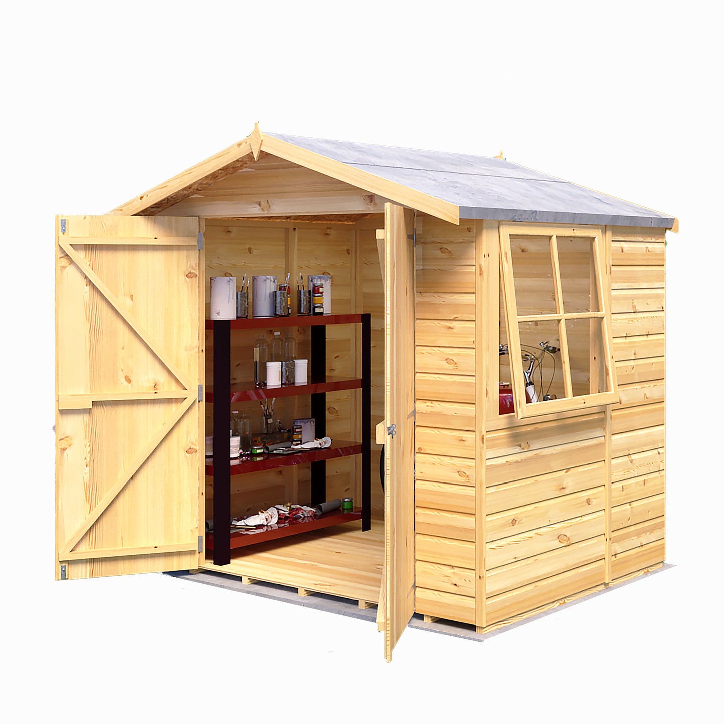 Alderney 7 x 5 Shiplap Apex Shed