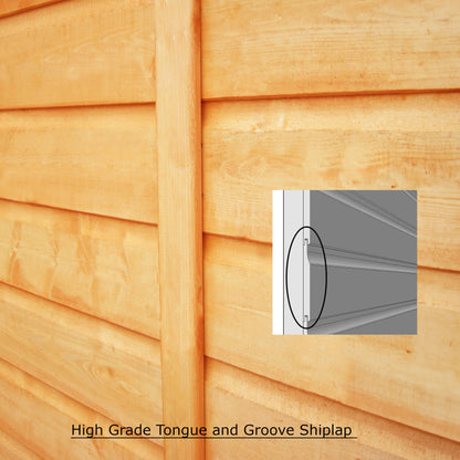 Alderney 7 x 5 Shiplap Apex Shed