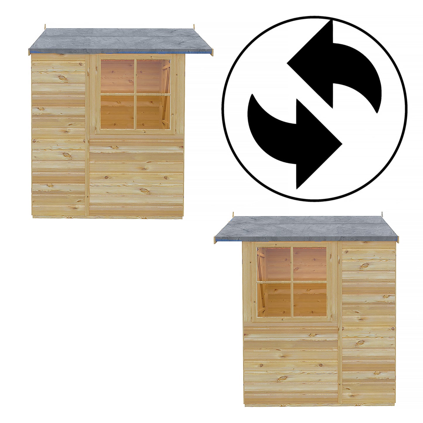 Alderney 7 x 5 Shiplap Apex Shed