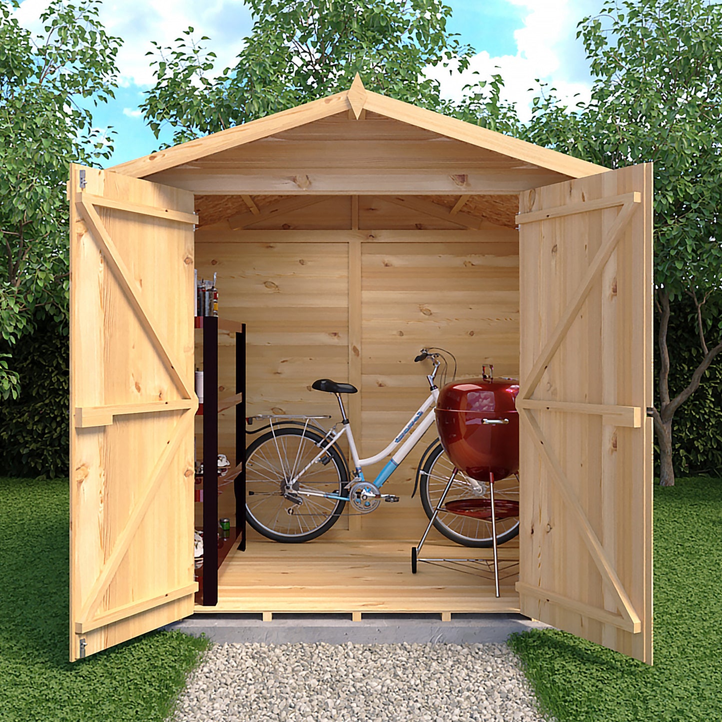 Alderney 7 x 5 Shiplap Apex Shed