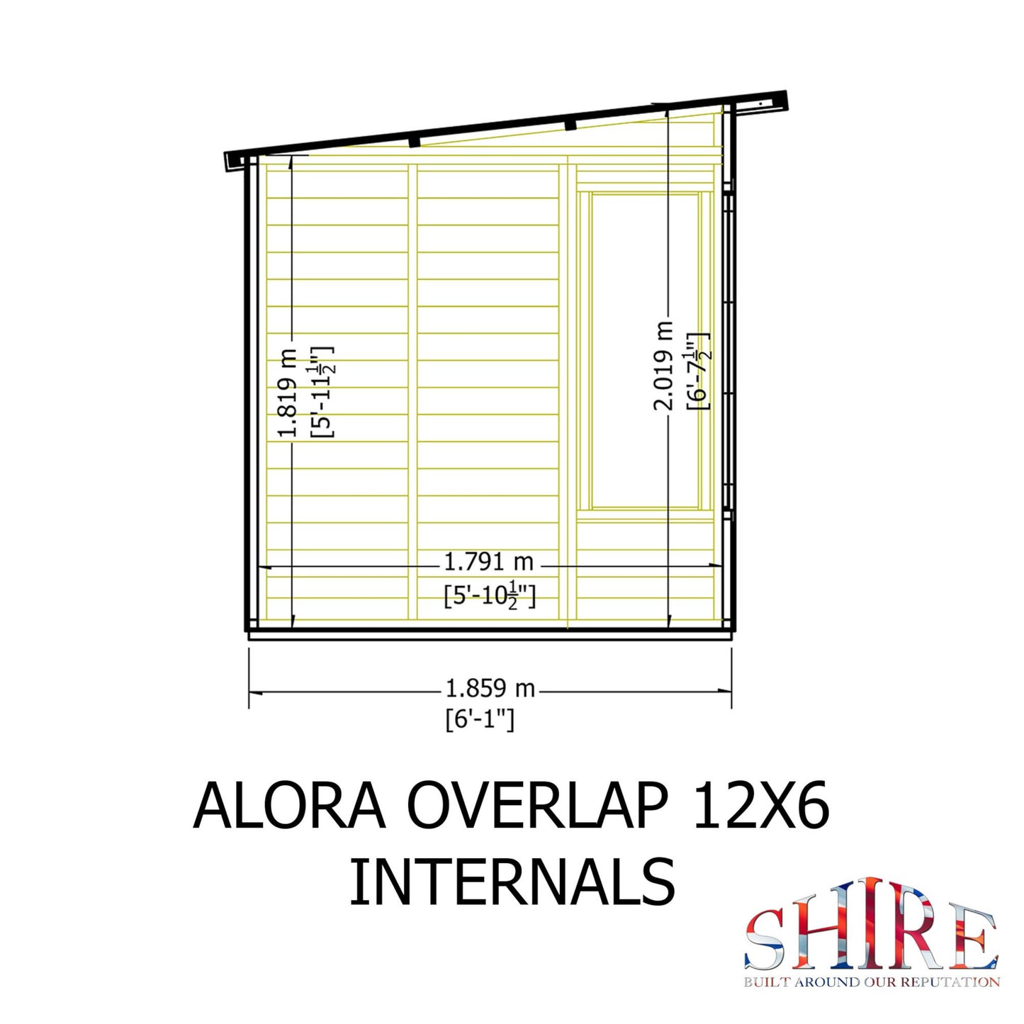Alora 12x6 Pent Summerhouse