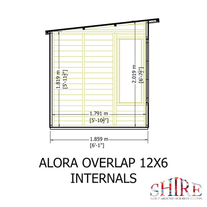 Alora 12x6 Pent Summerhouse