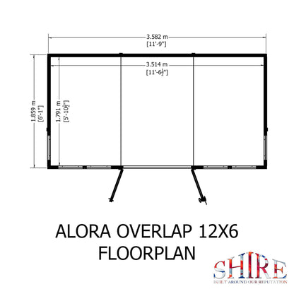 Alora 12x6 Pent Summerhouse