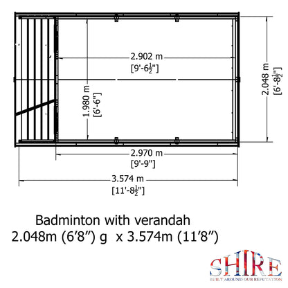 Badminton & Verandah Summerhouse